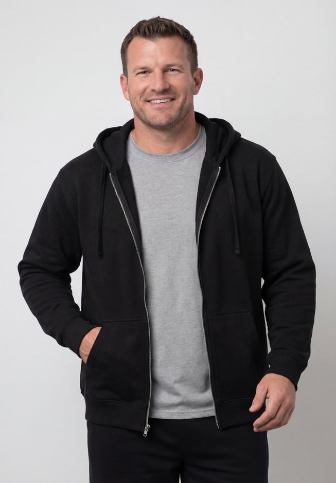 Fleece Zip-Front Hoodie image number 4
