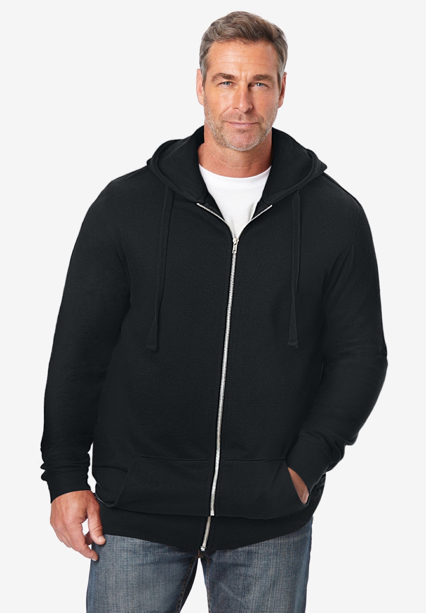 Fleece Zip-Front Hoodie image number 0
