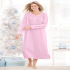 Thermal Henley Sleepshirt image number 0