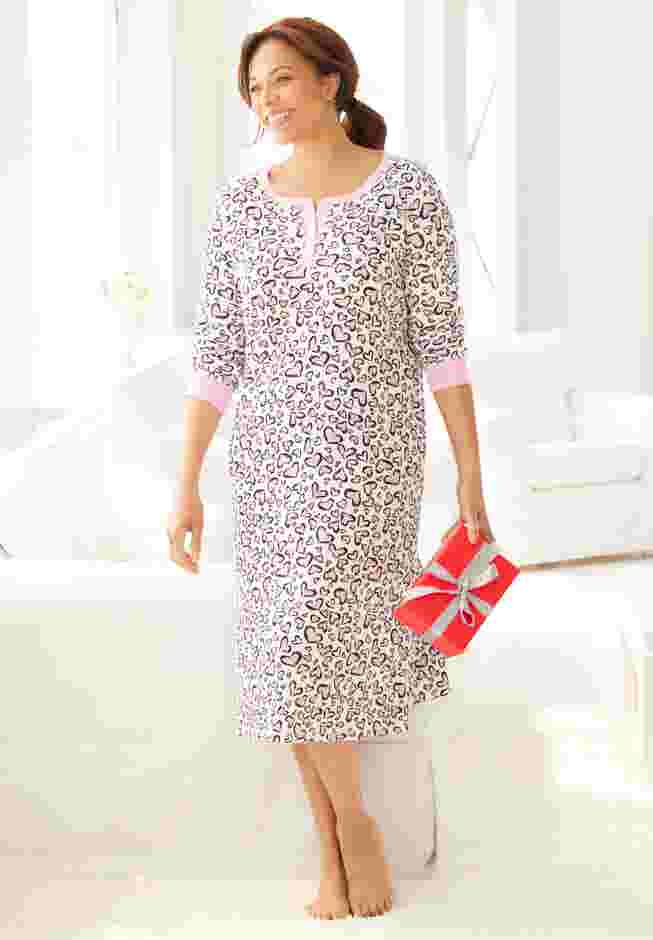 Thermal Henley Nightgown image number 0