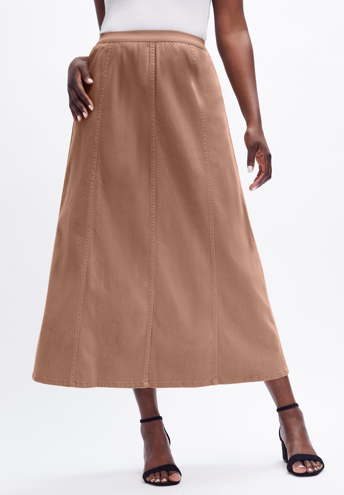 Stretch Denim Jegging Skirt image number 0