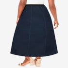 Stretch Denim Jegging Skirt image number null