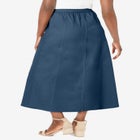 Stretch Denim Jegging Skirt image number null