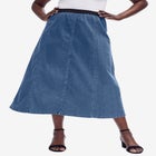 Stretch Denim Jegging Skirt image number null