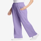 7-Day Knit Wide-Leg Pull-On Pants image number null