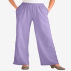 7-Day Knit Wide-Leg Pull-On Pants image number null