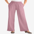 7-Day Knit Wide-Leg Pull-On Pants image number null