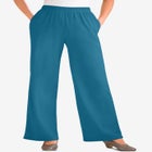7-Day Knit Wide-Leg Pull-On Pants image number null