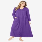 Long Snap-Front Knit Lounger image number 0