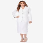 Side Button Suit Jacket Dress image number null