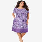 Short Print Shirred Lounger image number null