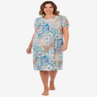 Short Print Shirred Lounger image number null