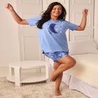 Knit PJ Short Set image number null