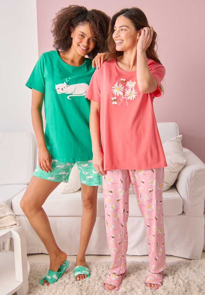 Knit PJ Short Set image number 3