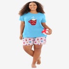 Knit PJ Short Set image number null