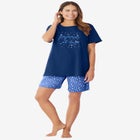 Knit PJ Short Set image number null