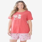 Knit PJ Short Set image number null