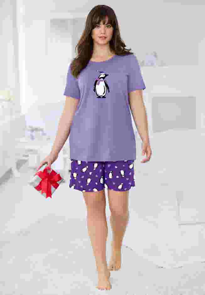 Knit PJ Short Set image number 6