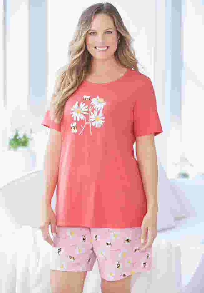 Knit PJ Short Set image number 3