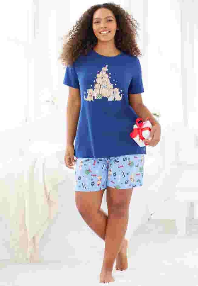 Knit PJ Short Set image number 4