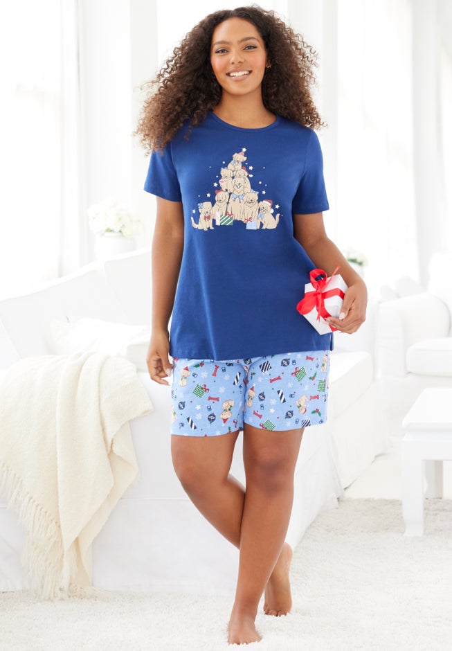 Knit PJ Short Set image number 4