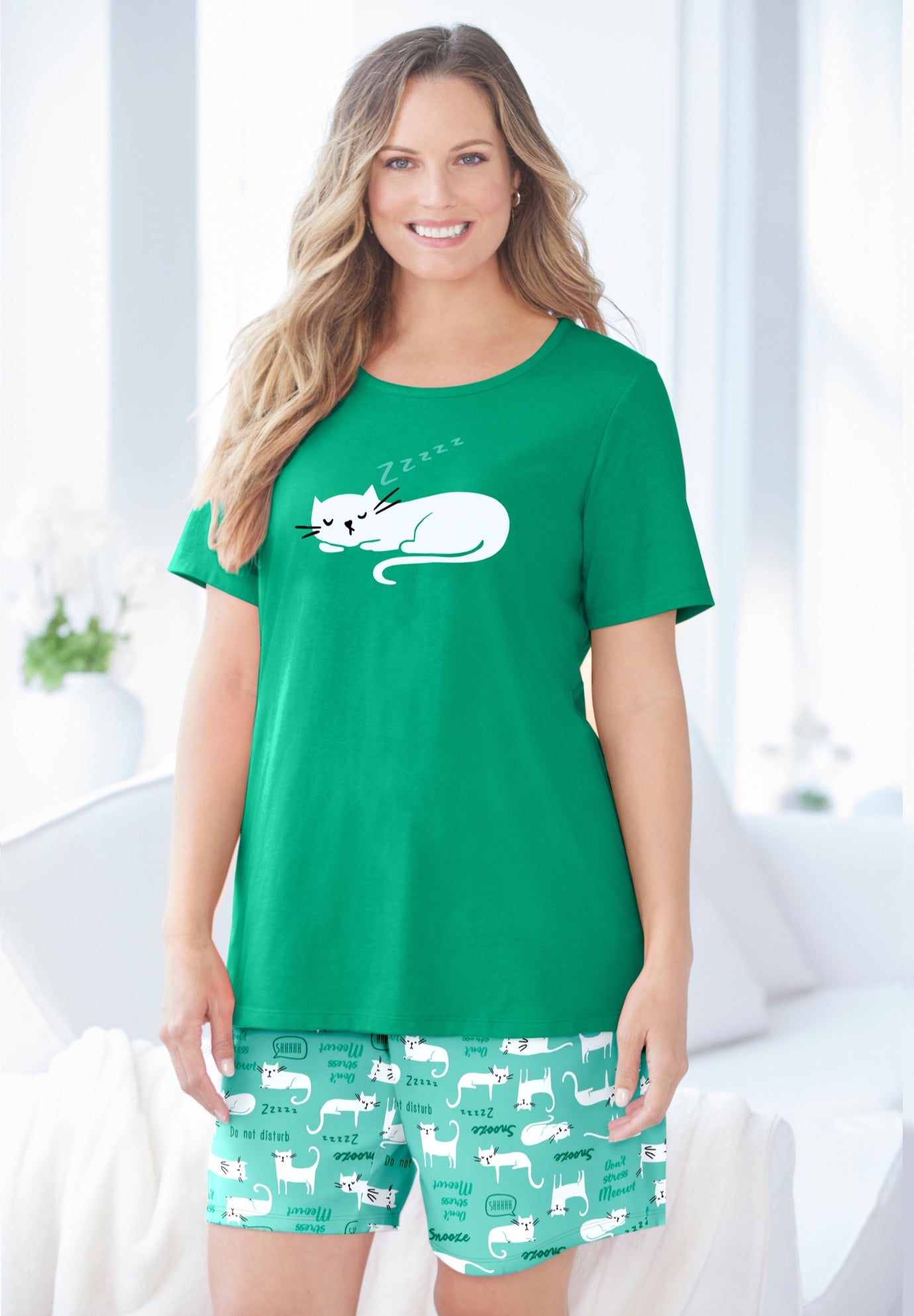 Knit PJ Short Set image number 0