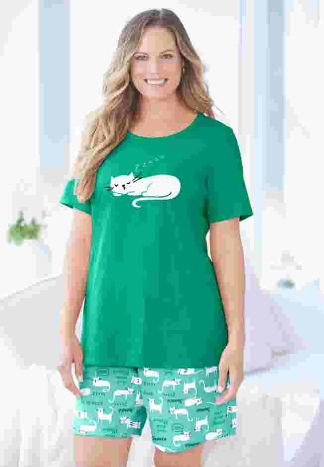 Knit PJ Short Set image number 0