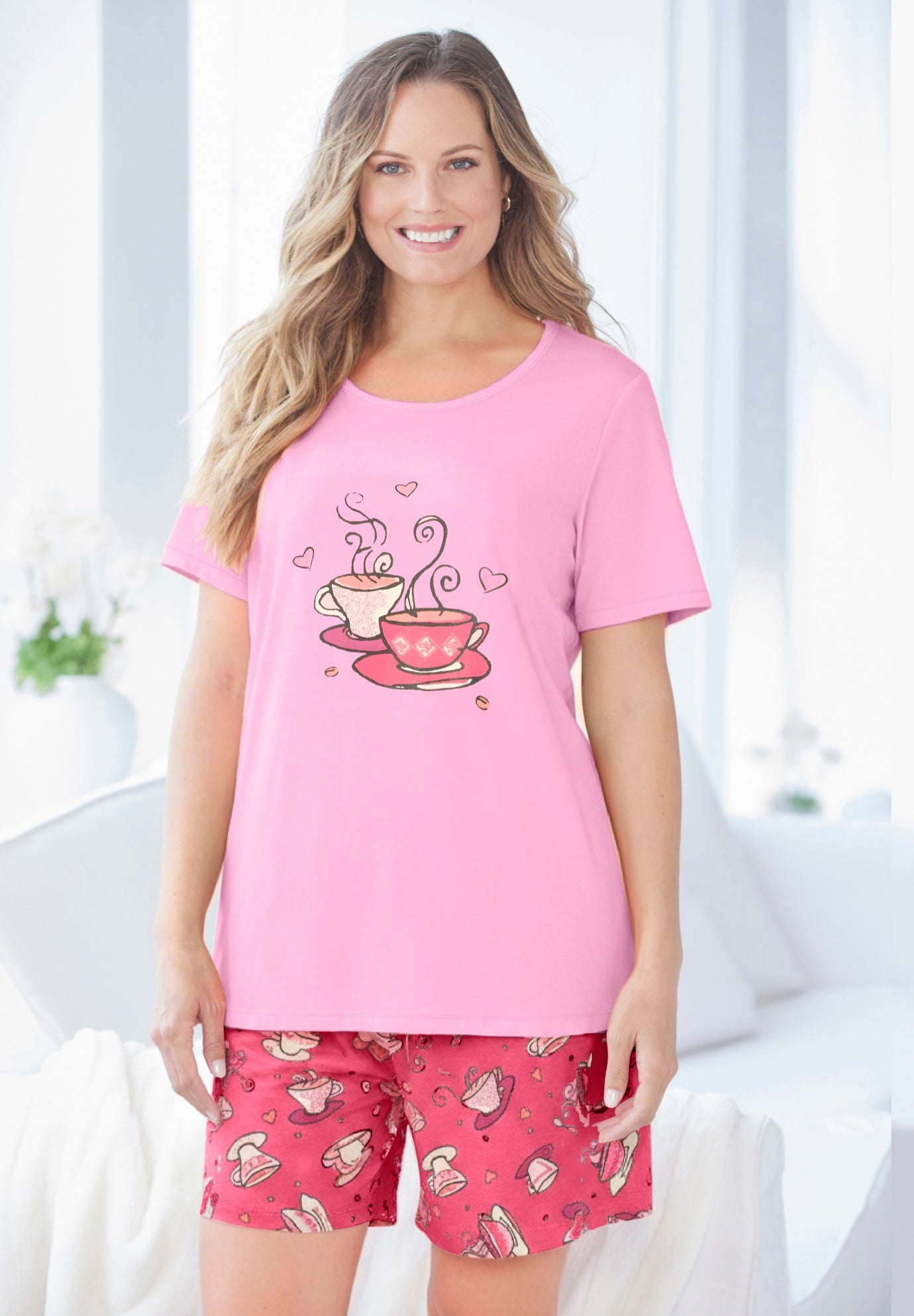 Knit PJ Short Set image number 0