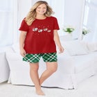 Knit PJ Short Set image number null