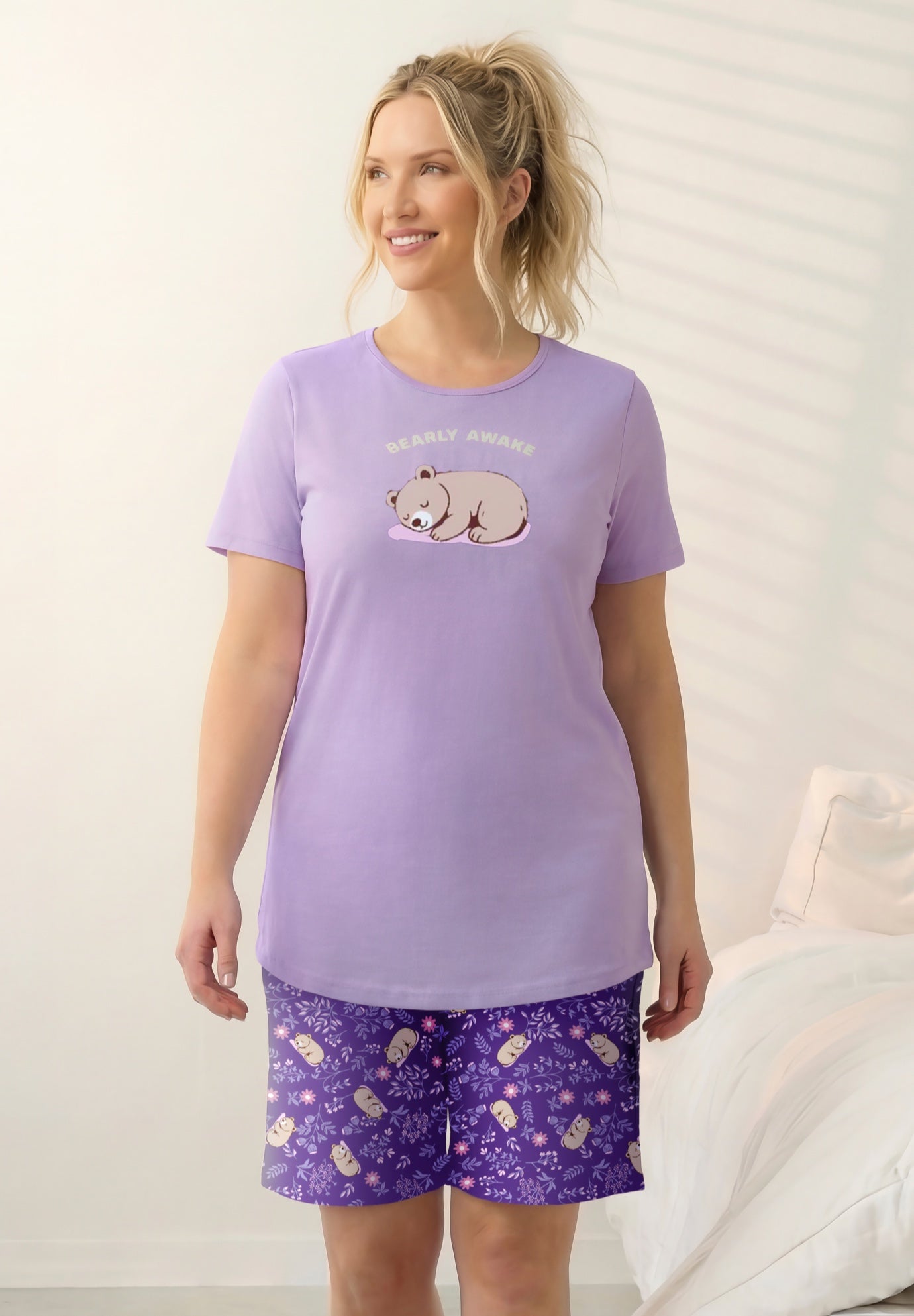 Knit PJ Short Set image number 0