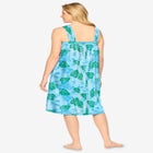 Print Sleeveless Square Neck Lounger image number null