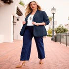 Plus Size Relaxed Boyfriend Blazer image number 1