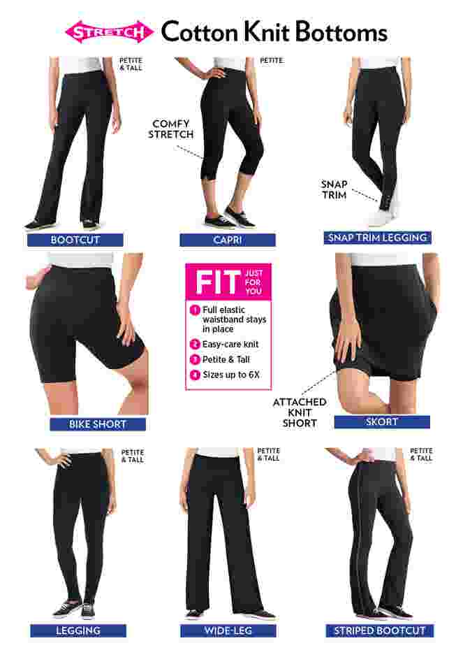 Stretch Cotton Capri Legging image number 3