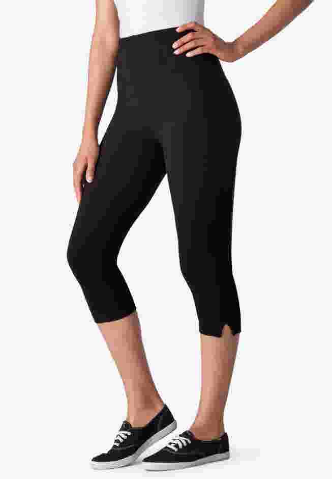 Stretch Cotton Capri Legging image number 0