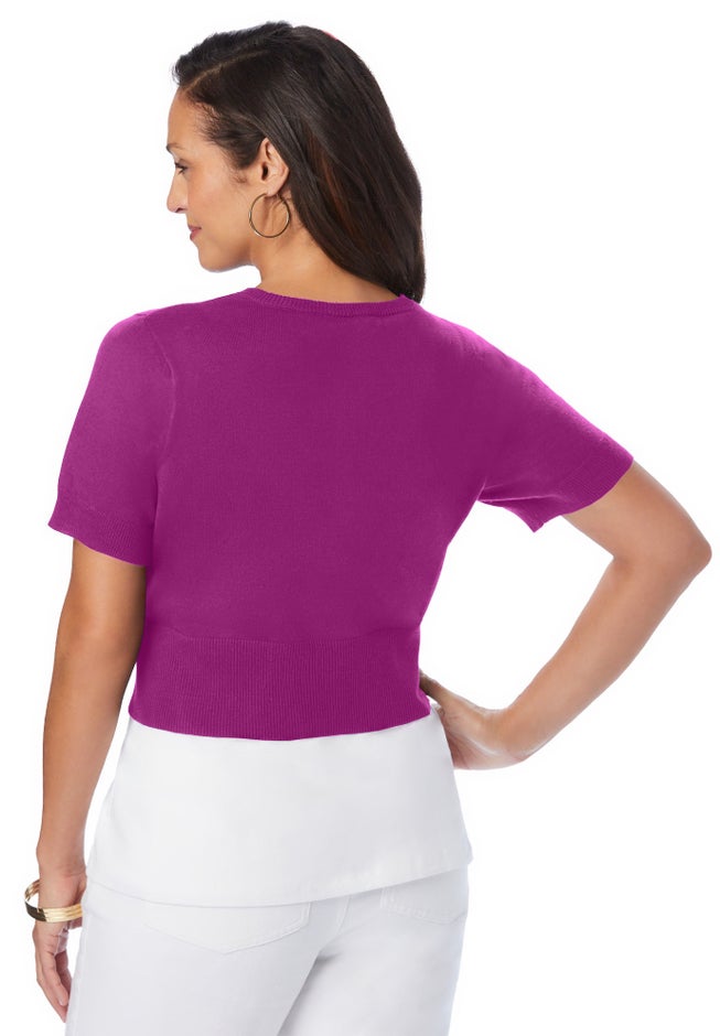 Jewel-Neck Shrug image number 1