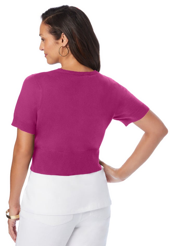 Jewel-Neck Shrug image number 1