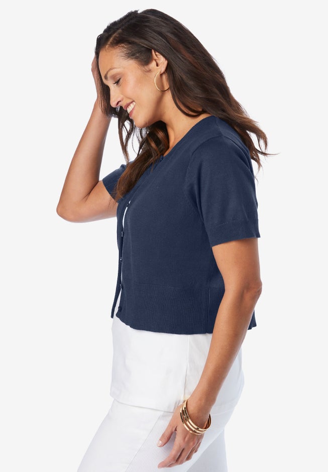 Jewel-Neck Shrug image number 3