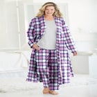 Long Flannel Robe  image number null