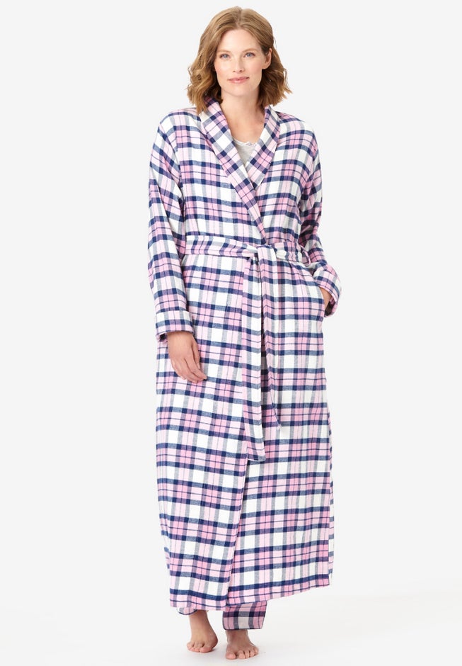 Long Flannel Robe  image number 3