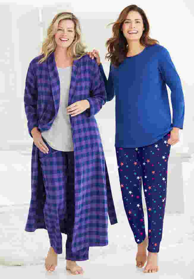 Long Flannel Robe  image number 5