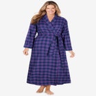 Long Flannel Robe  image number null