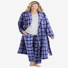 Long Flannel Robe  image number null