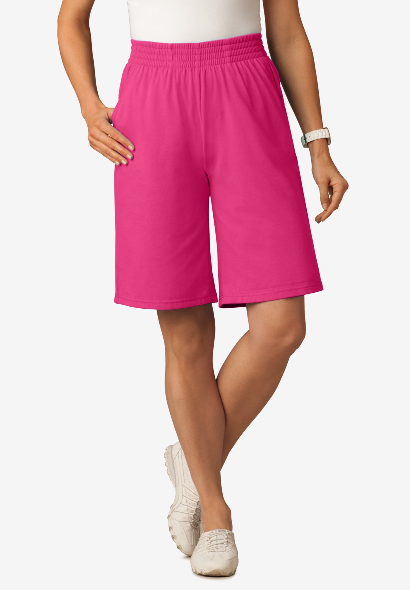 Elastic-Waist Knit Short image number 1