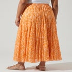 Flowing Crinkled Maxi Skirt image number null