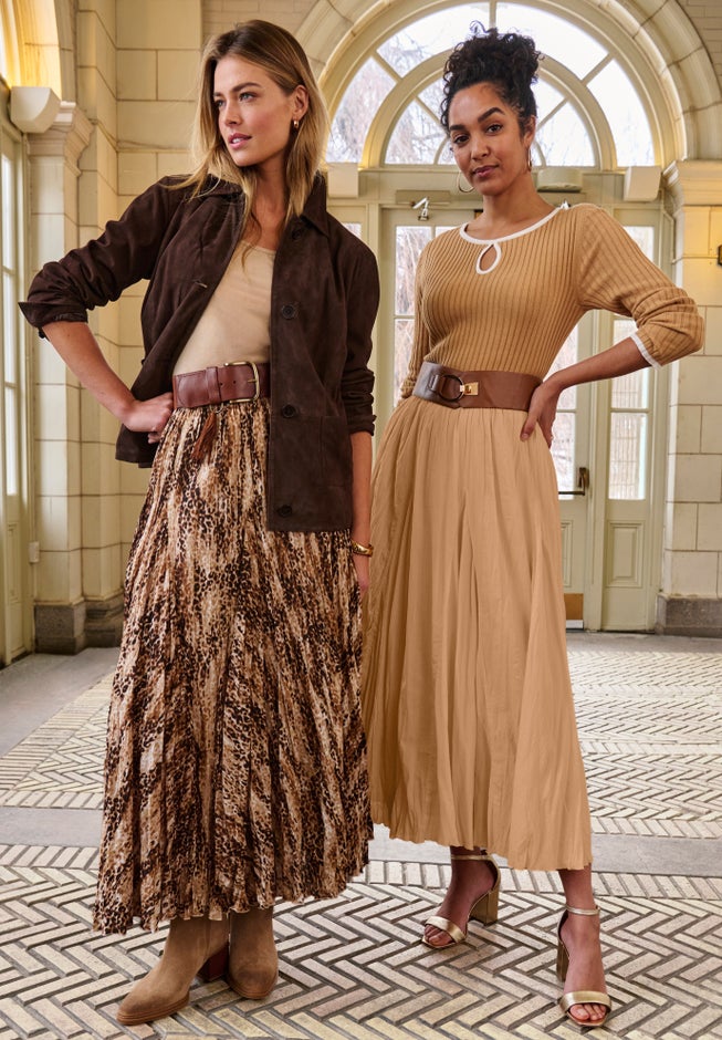 Flowing Crinkled Maxi Skirt image number 2