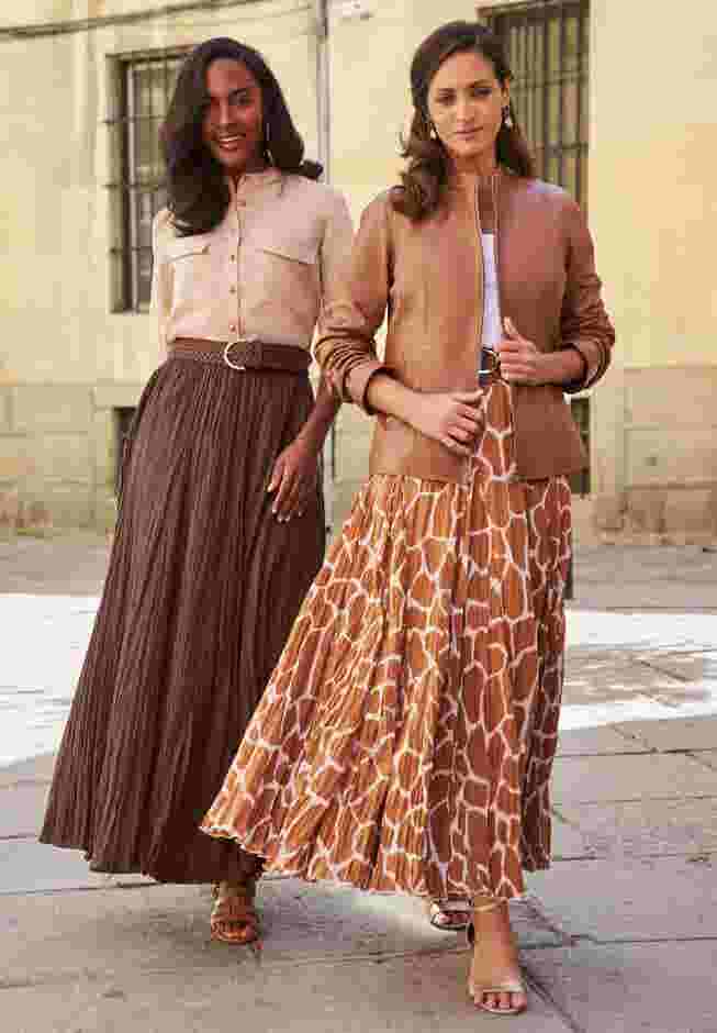 Flowing Crinkled Maxi Skirt image number 2