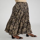 Flowing Crinkled Maxi Skirt image number null
