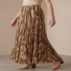 Flowing Crinkled Maxi Skirt image number null