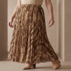 Flowing Crinkled Maxi Skirt image number null