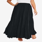 Flowing Crinkled Maxi Skirt image number null